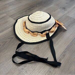 Vintage-style Ladies' Straw Sun Hat / Bonnet